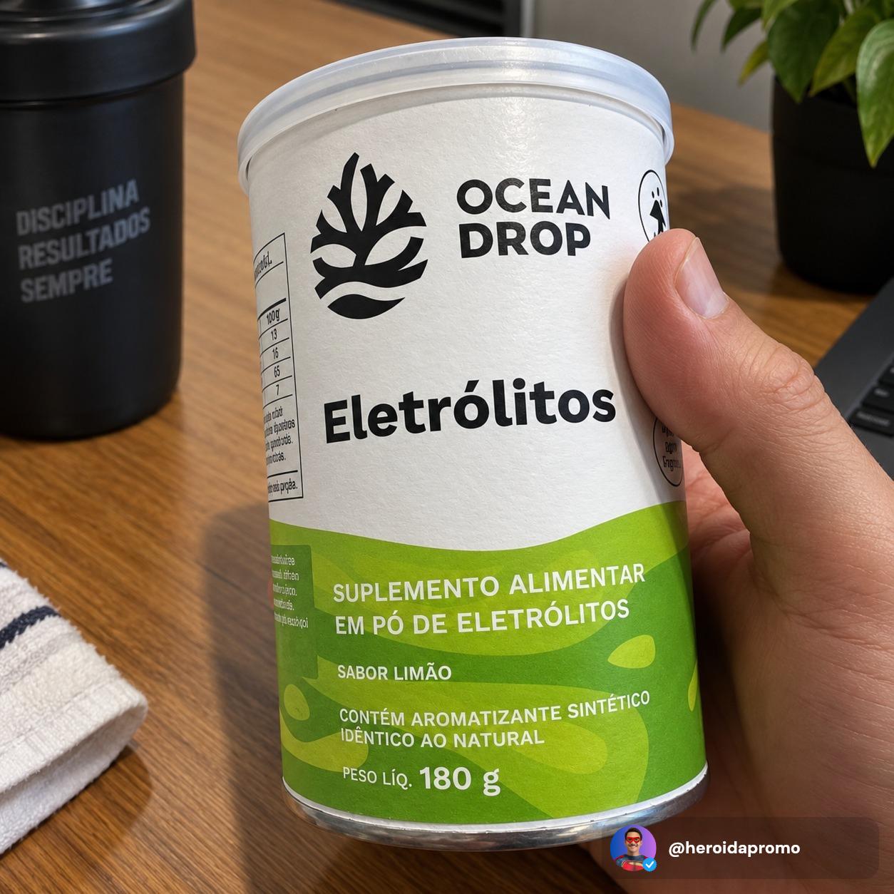 Eletrólitos Ocean Sódio Potássio Fósforo Magnésio 180g