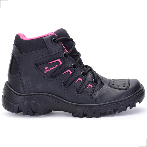 Bota Motociclista Feminina Adventure Cano Curto Leve