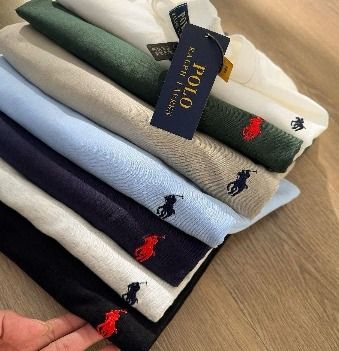 Camiseta Masculina Slim Fit Ralph Lauren Algodão Premium