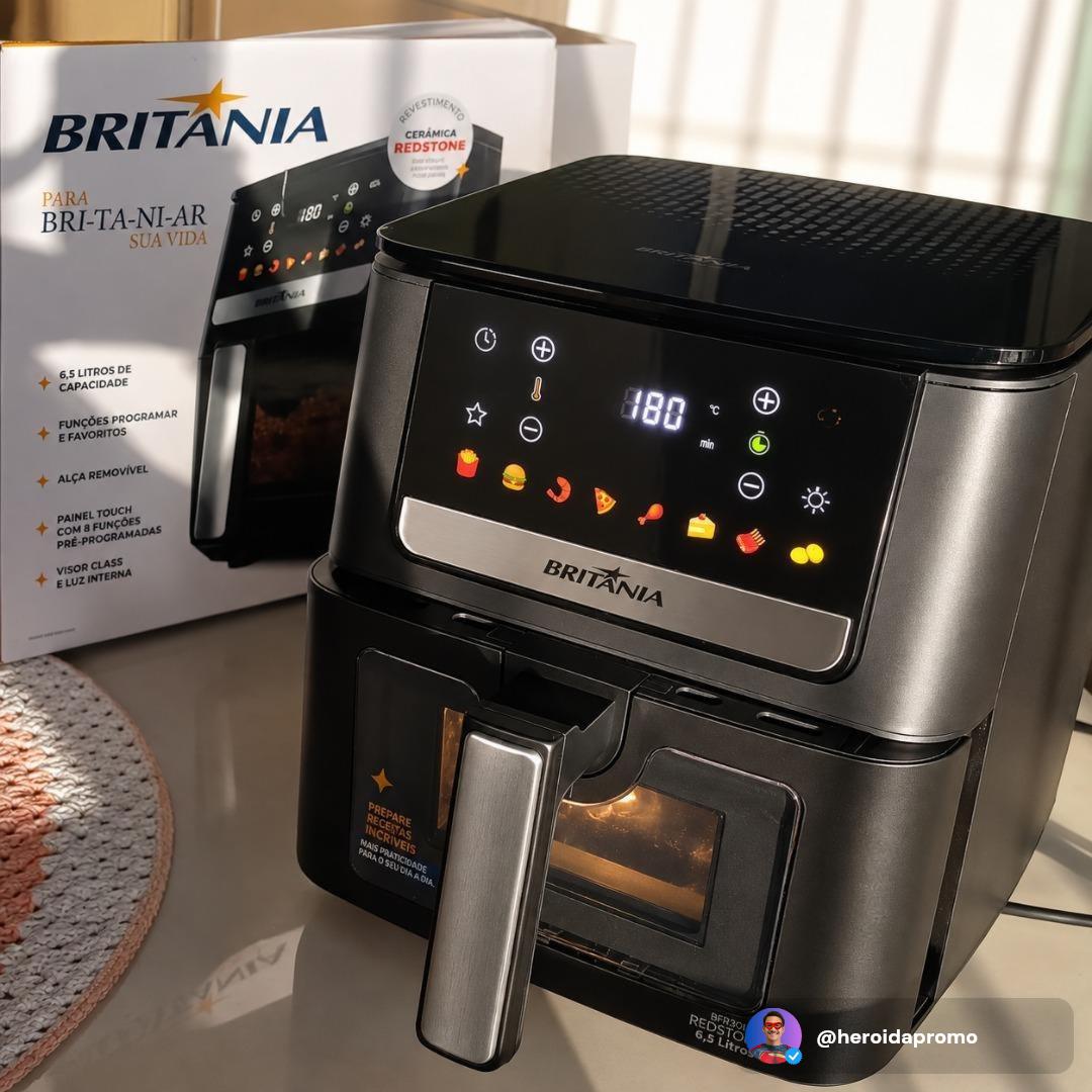 Air Fryer Britânia 9,5L Painel Digital 1800W