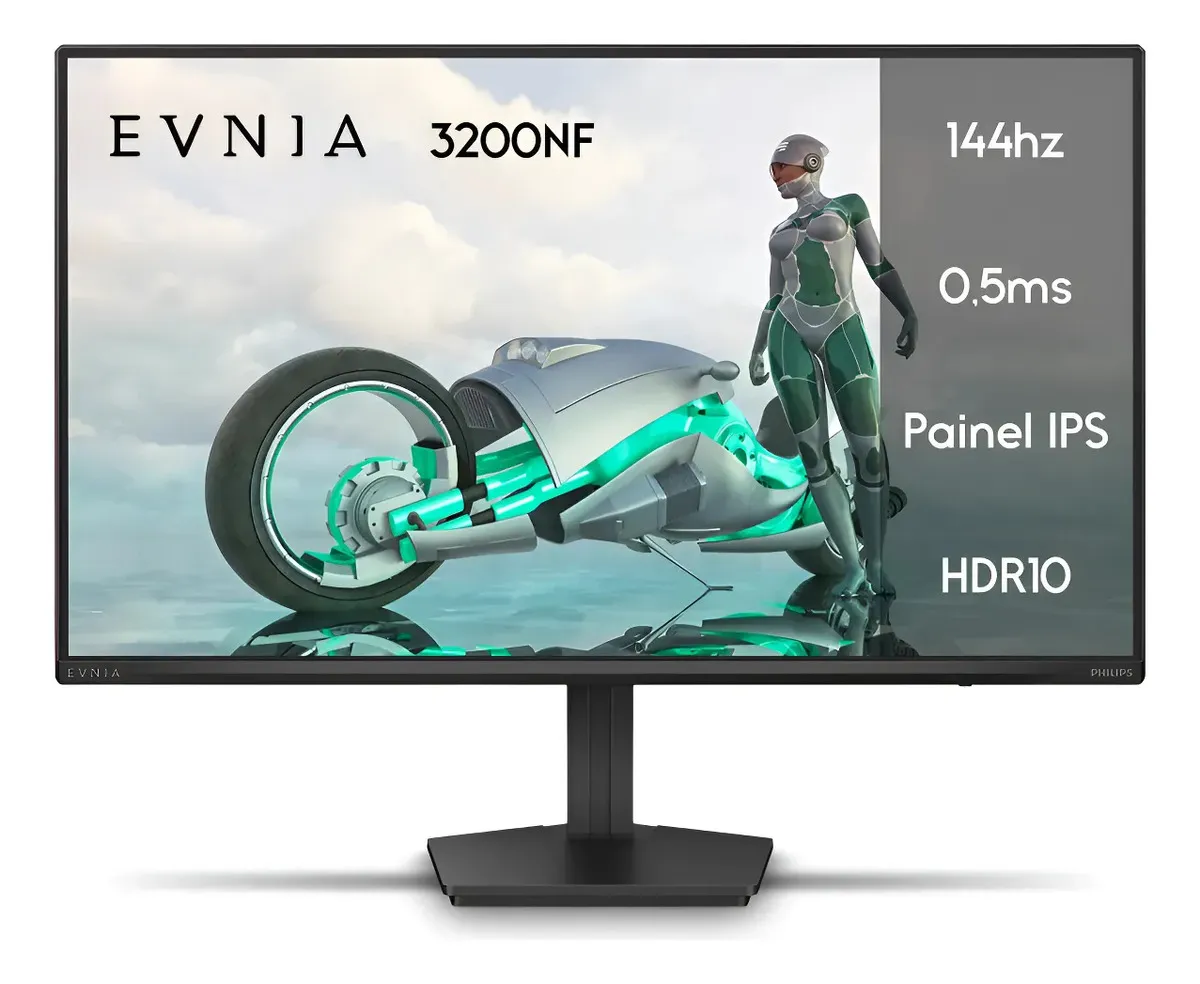 Monitor Gamer Phillips 24" Evnia 144hz 0.5ms Wide Fullhd