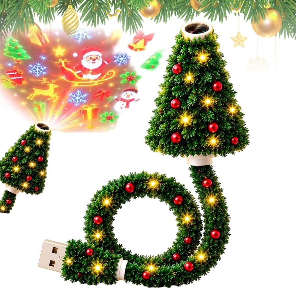 Luz de Projeção de Árvore de Natal LED Plug-And-Play