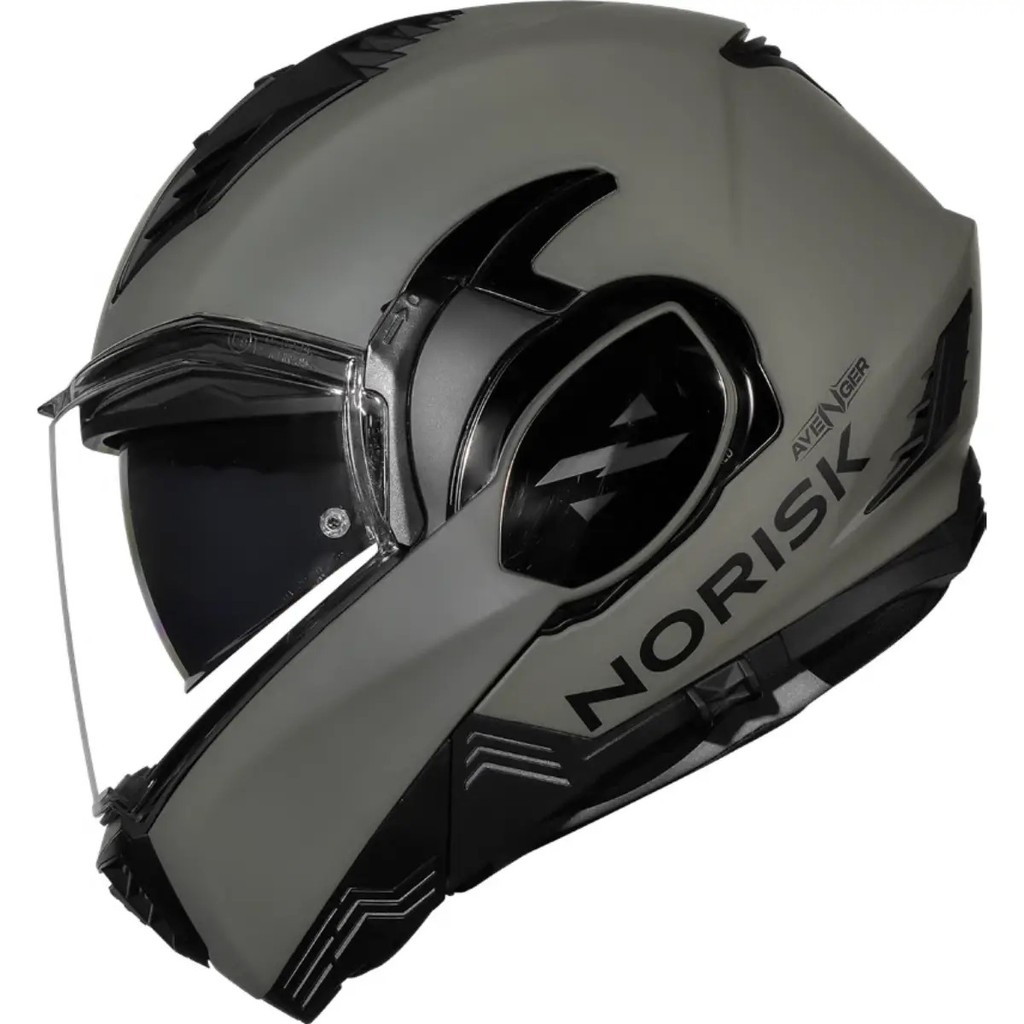 Capacete Norisk Avenger Monocolor Olive Fosco Articulado | Shopee Brasil