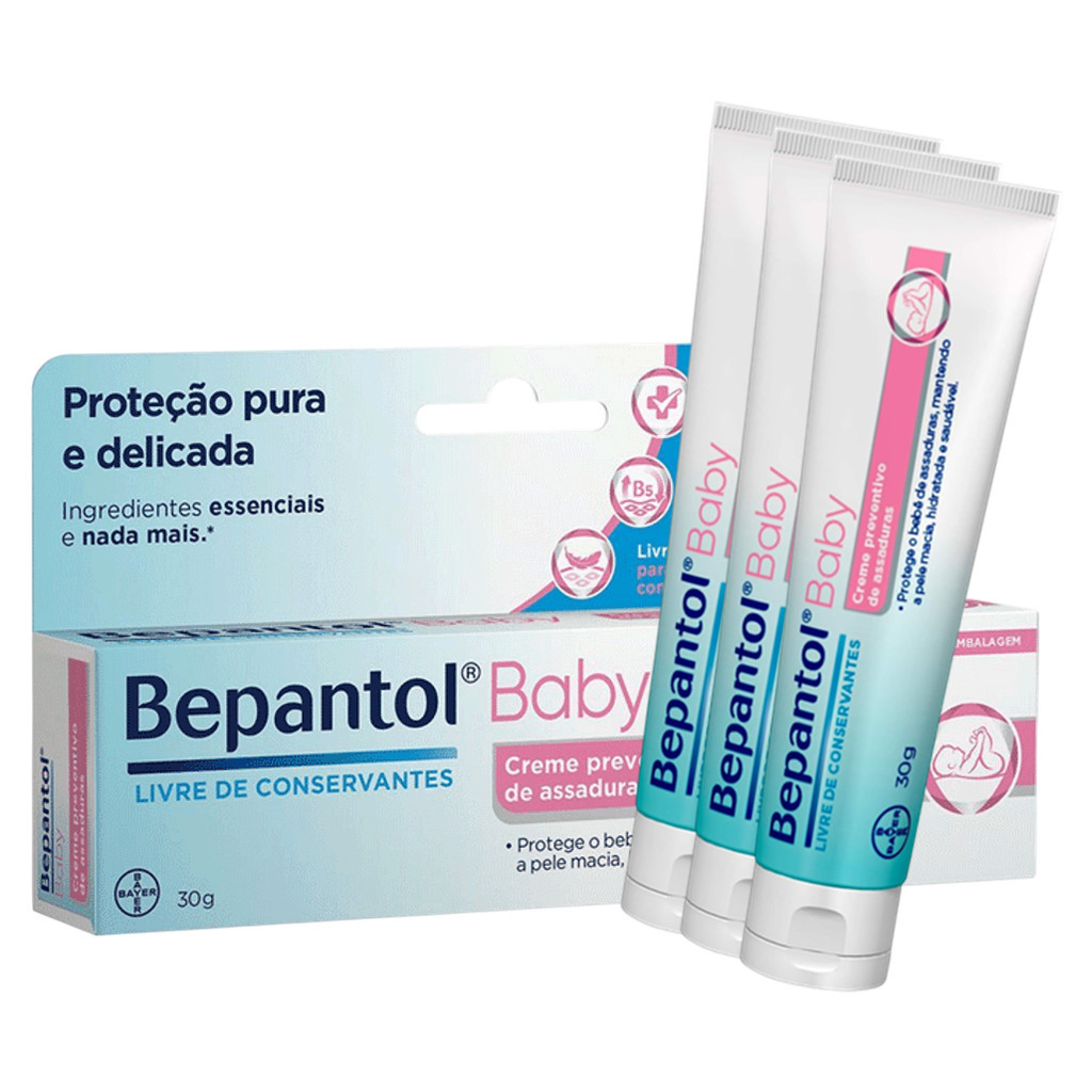 Creme Preventivo De Assaduras Bepantol Baby 30g KIT C/3 UN | Shopee Brasil