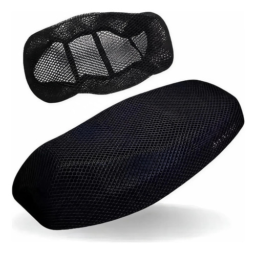 Capa de Banco de Moto Térmica Antiderrapante 3D Preta