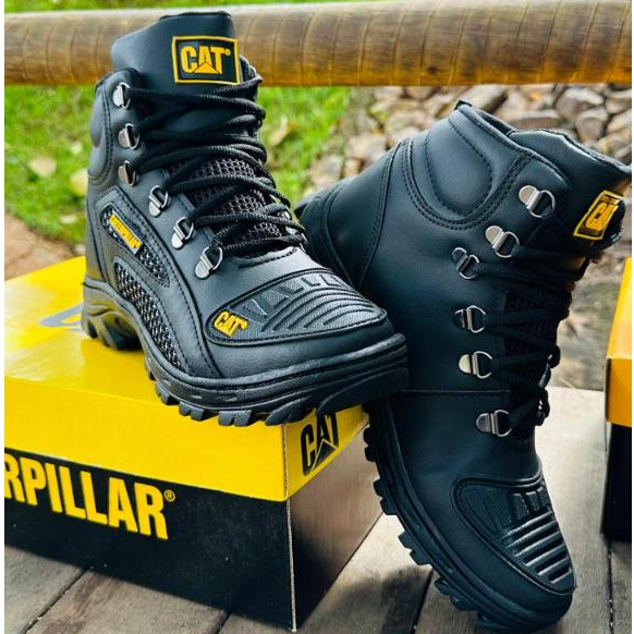 Bota Coturno Masculino CAT Impermeável com Palmilha de Gel
