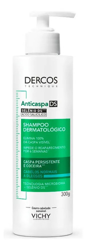 Shampoo Anticaspa Dercos DS Vichy Cabelos Normais a Oleosos 300g