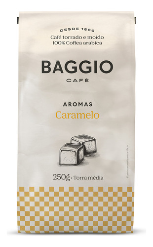 Cafe Torrado e Moido Caramelo Baggio Pacote 250g