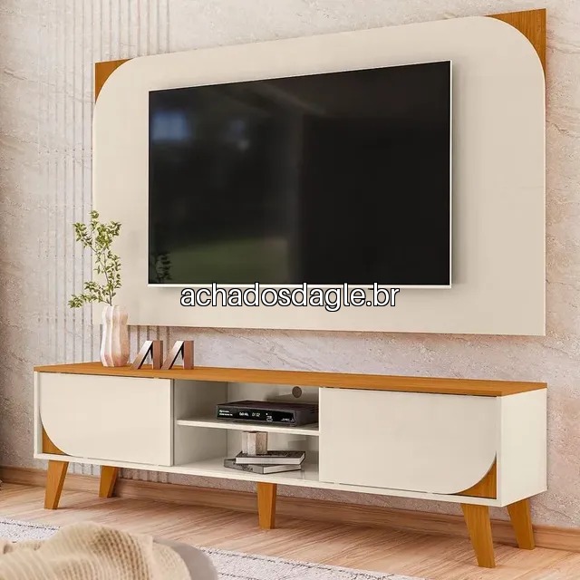 Rack com painel para tv 65 polegadas duna
