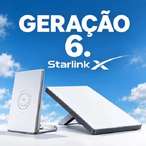 Starlink Mini X 6o Geração Internet Via Satélite Com Roteado - R$ 619,24