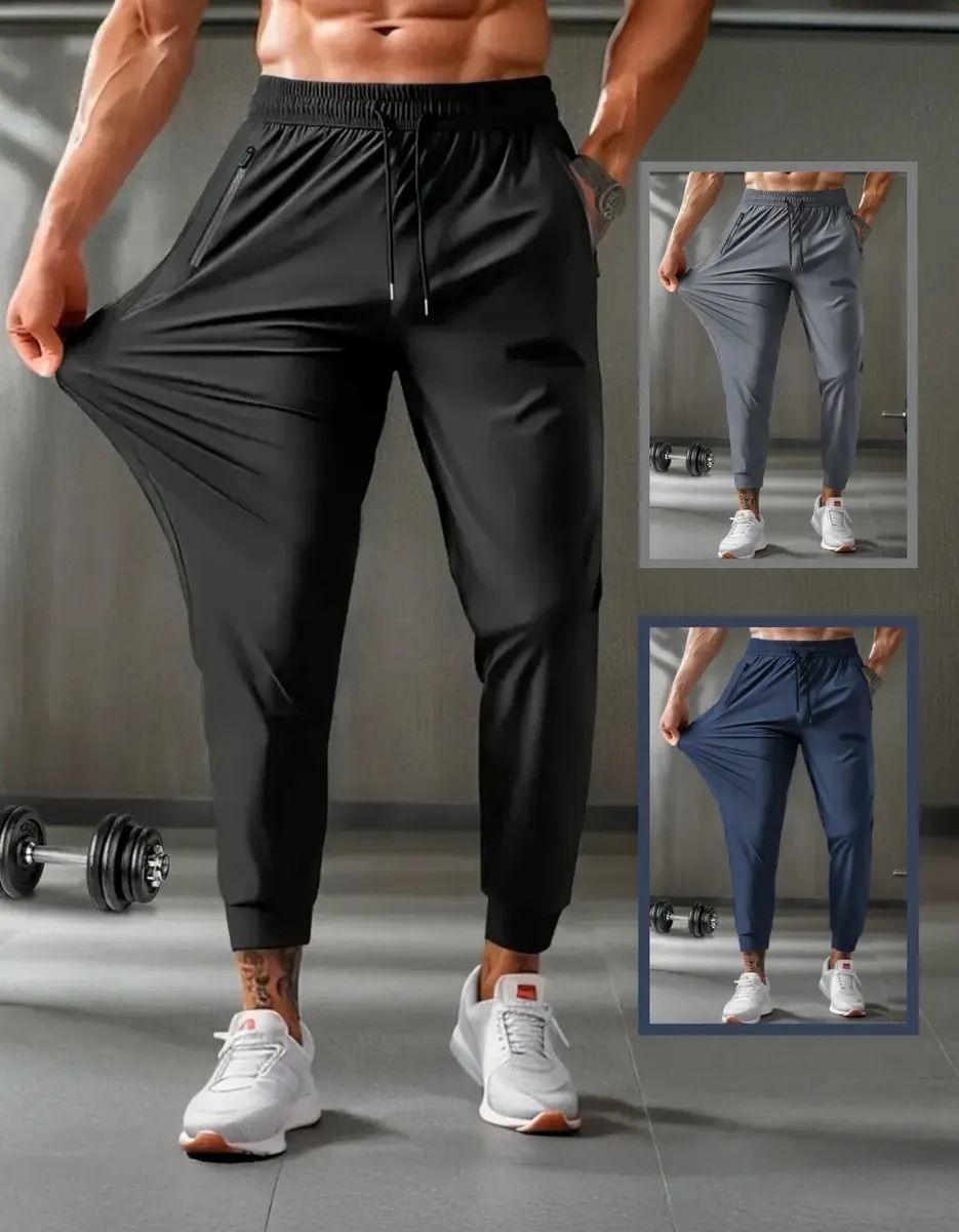 Calça Masculina Dry Fit de Poliamida com Elastano
