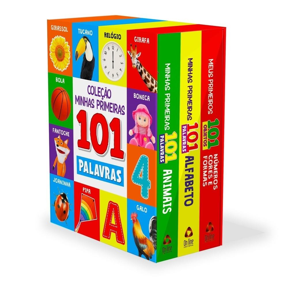 Box Coleção Minhas Primeiras 101 Palavras com 3 Livrinhos