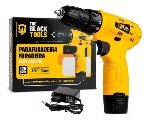 Parafusadeira Furadeira The Black Tools TB12A 3/8 Bivolt