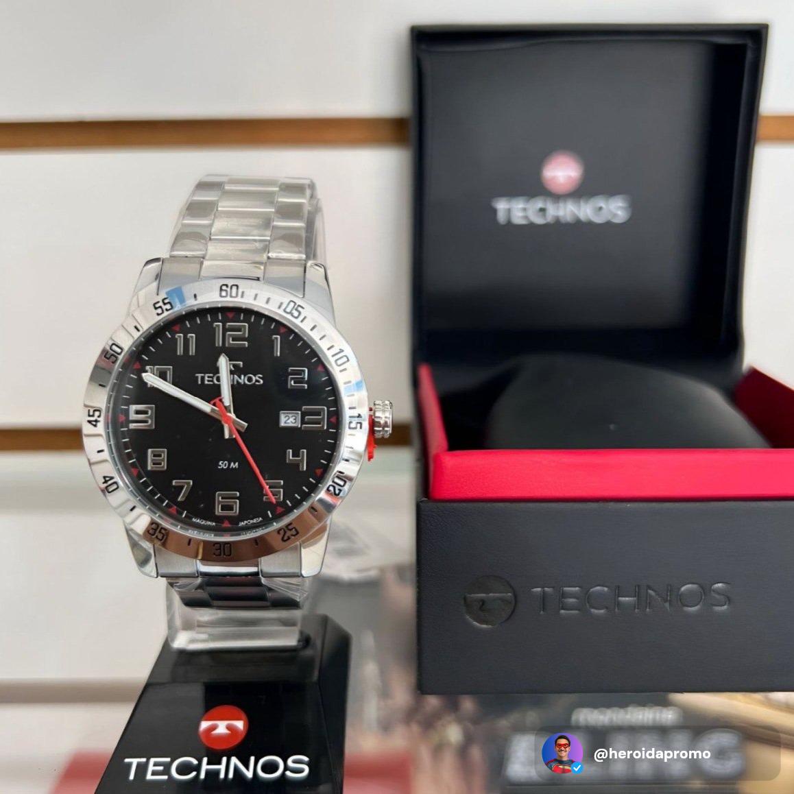 Relogio Technos Masculino Aco Inoxidavel 50m