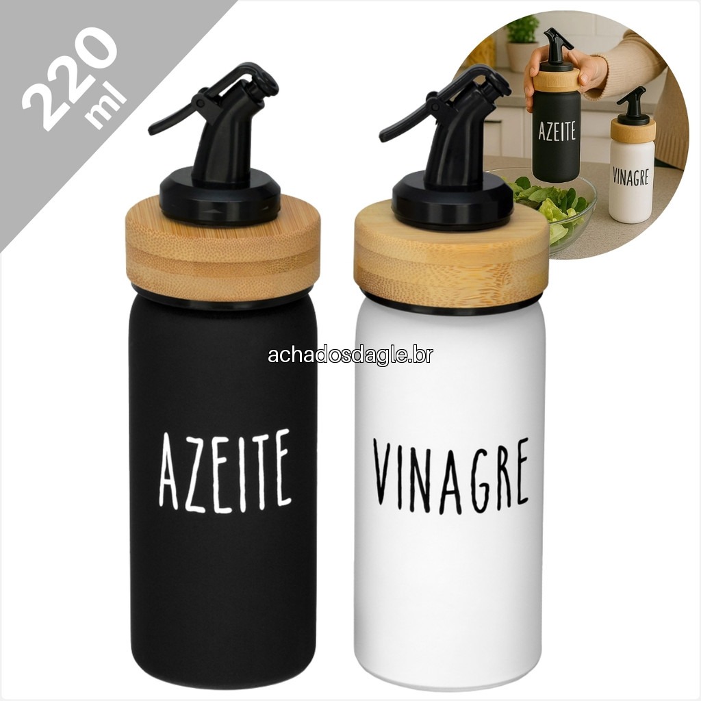 Galheteiro de Vidro 220ml Doha 2 Pecas