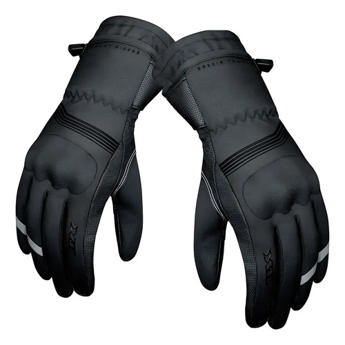 Luva X11 Dry Tech Motoqueiro Preto G-l