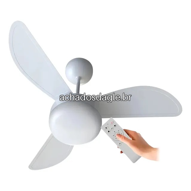 Ventilador de Teto Ventisol Fenix 60Hz Branco 127/220V com Controle 6 Velocidades