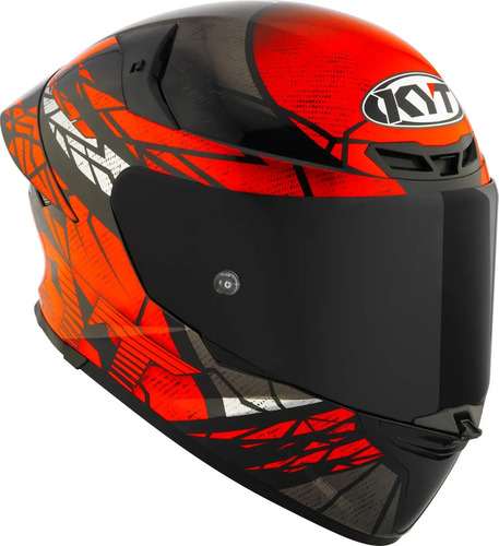 Capacete Kyt Tt-revo Combustion Red Laranja Liso Brilhante 59/60