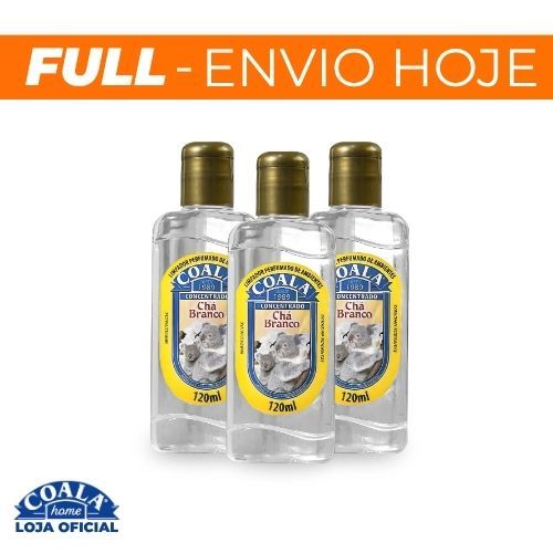 Kit 3 Limpadores de Ambientes Coala Chá Branco 120ml