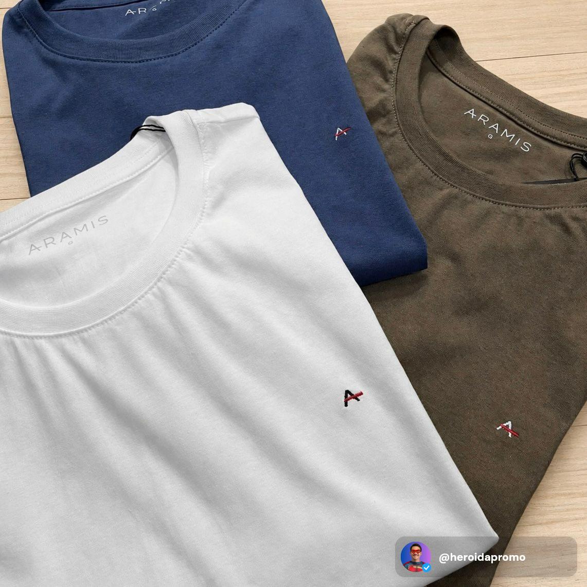 Kit com 2 Camisetas Aramis Basic