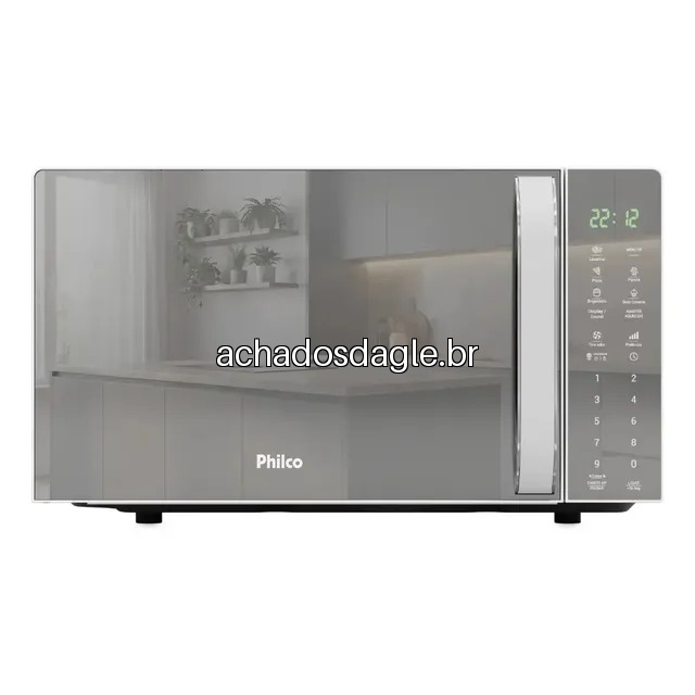Micro-ondas Philco 20L 1100W Limpa Fácil Tira Odor PMO24E 110V