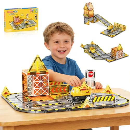 Blocos Magnéticos Brastoy para Construção Infantil