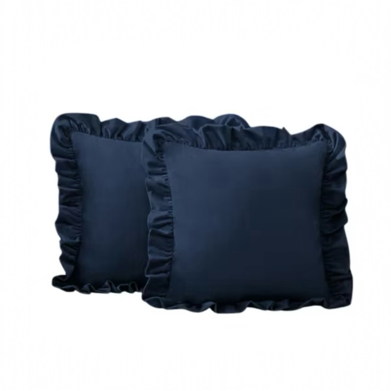 Kit 2 Capas de Almofada Tamires com Babado Completo