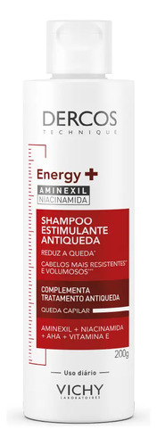 Shampoo Antiqueda Estimulante Com Aminexil, Dercos Energy+ Vichy, 200g