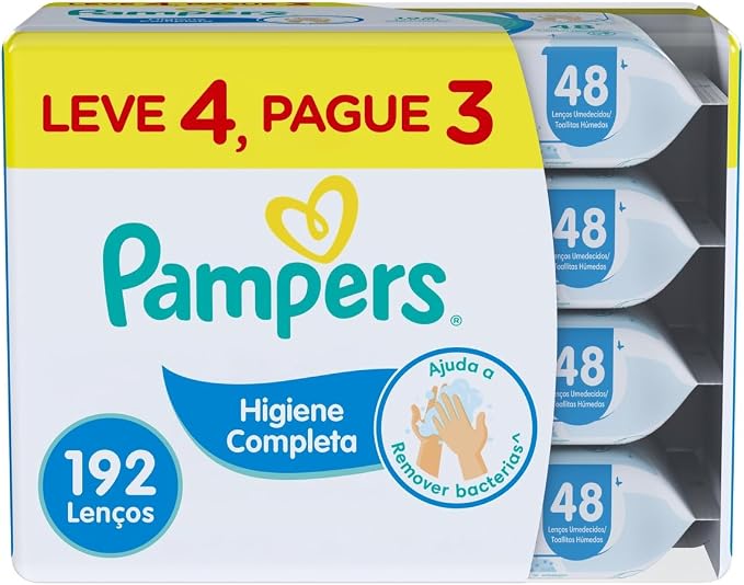 Kit Lencos Umedecidos Pampers 192 Unidades Aloe Vera