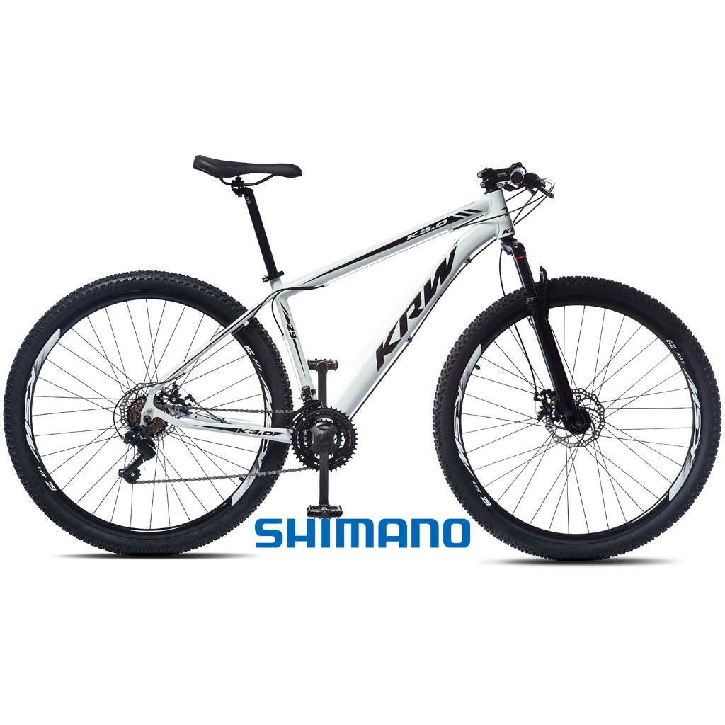 Bicicleta aro 29 Alumínio KRW Shimano 24v Freio Disco