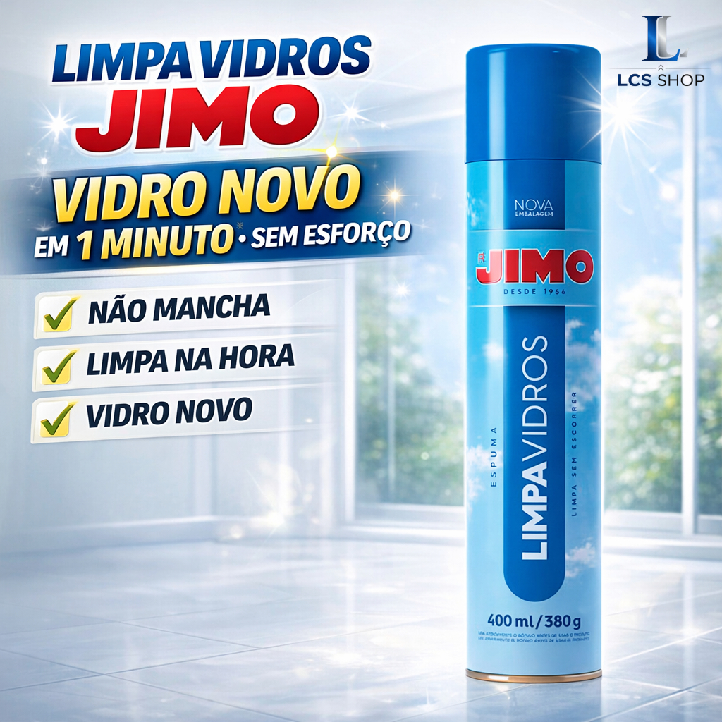 Limpa Vidros Jimo Spray Aerossol 400ml