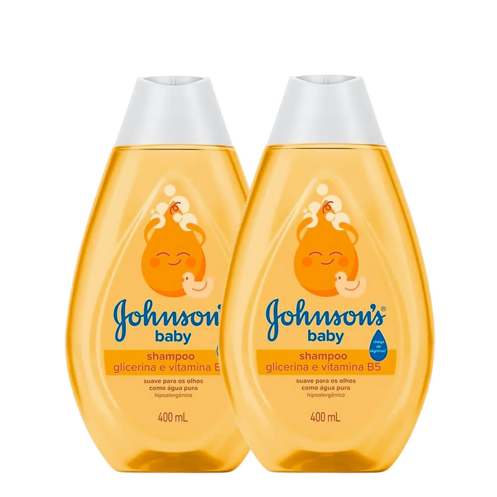 Kit com 2 Johnson's Baby Shampoo 400ml