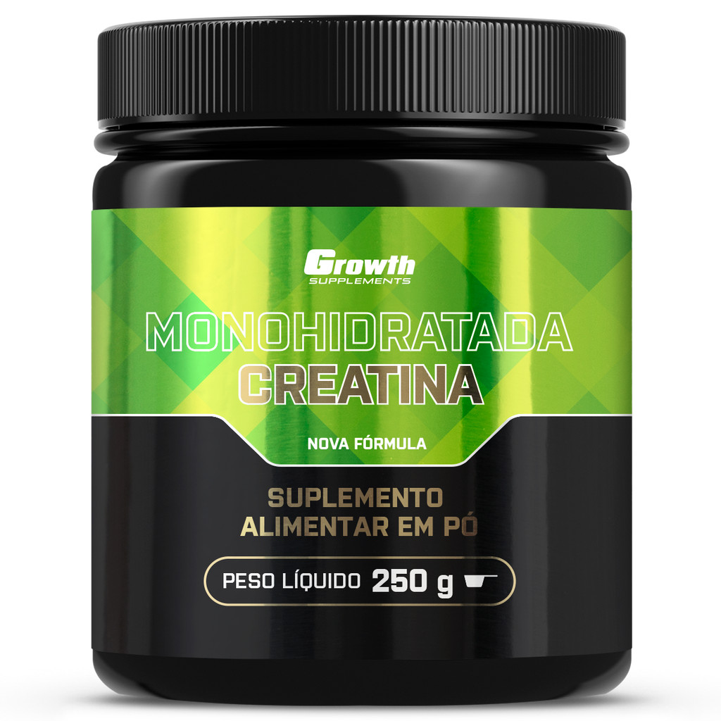 Creatina Monohidratada - Growth Supplements - Sem sabor em pó | Shopee Brasil