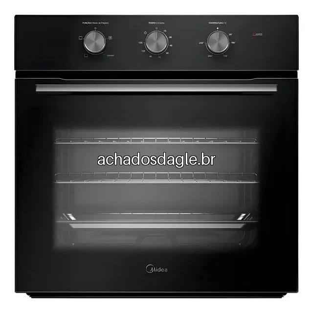 Forno Elétrico de Embutir 68L Midea Preto