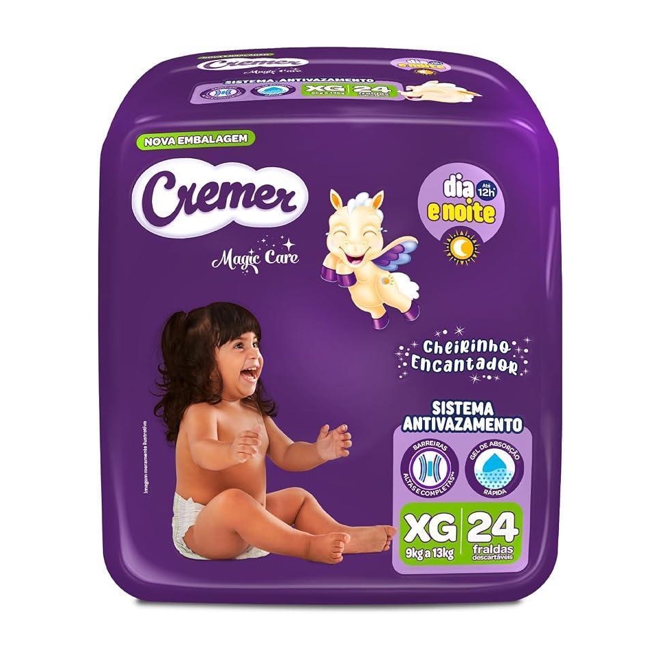 Fraldas Cremer Magic Care XG 24 Unidades