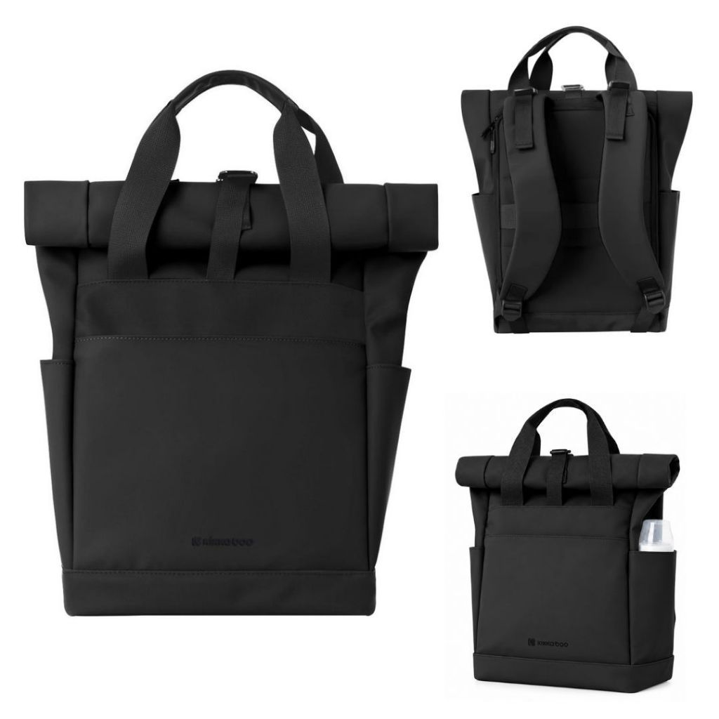 Bolsa Mochila Maternidade 2 em 1 Com Trocador e Porta Mamadeira Cerise Kikkabo