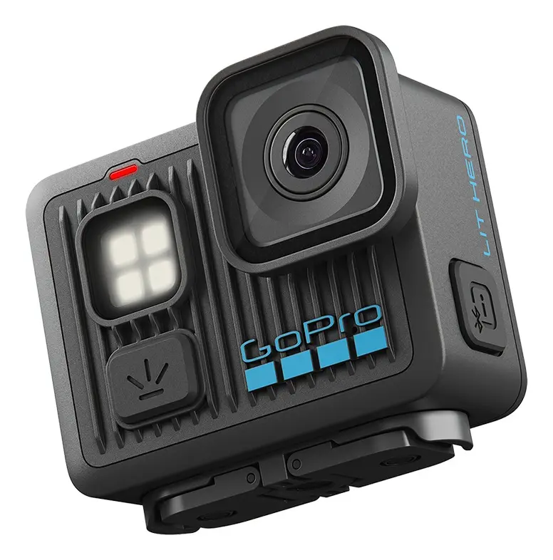 Gopro lit hero camera de acao compacta prova dagua com luz integrada video 4k60 ultra hd foto de 12 mp tela sensivel...