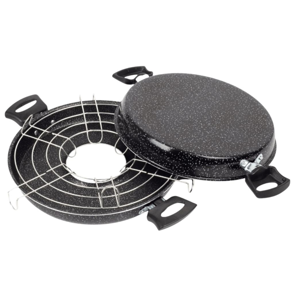 Churrasqueira de Fogao Antiaderente 25cm Preta Nacional