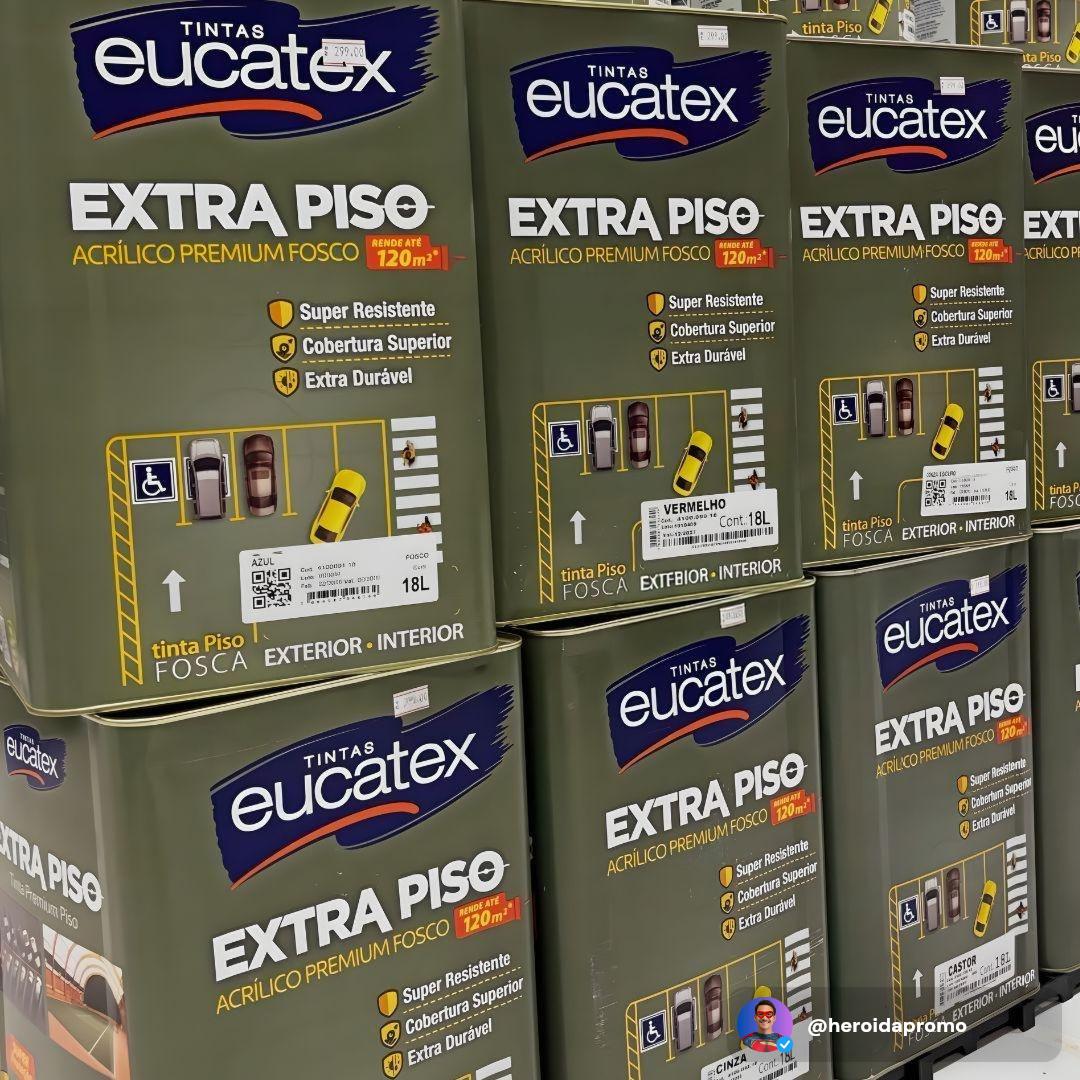 Tinta Acrílica Cinza Eucatex Extra Piso