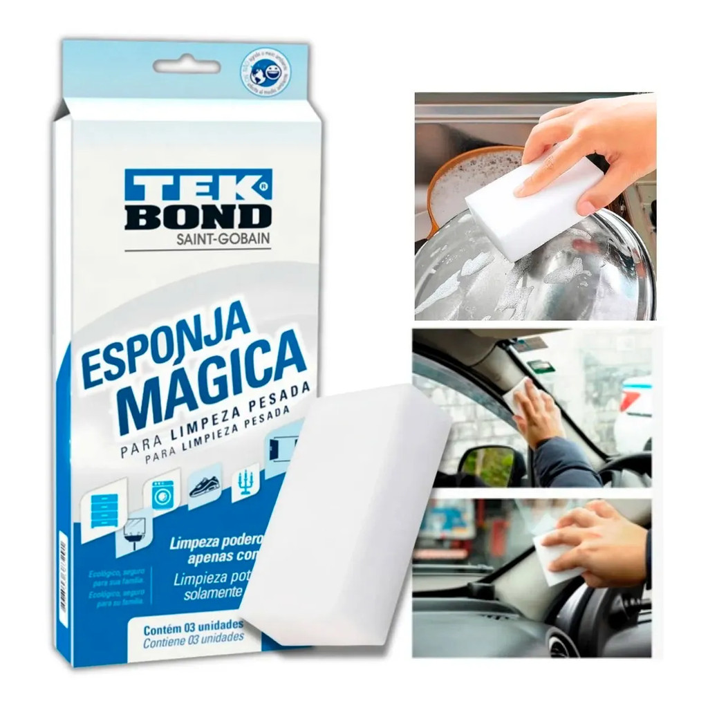 Esponja Mágica Tekbond 03 unidades