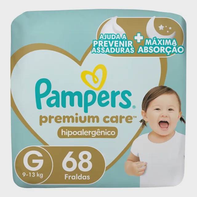 Fralda Pampers Premium Care G 68 Unidades