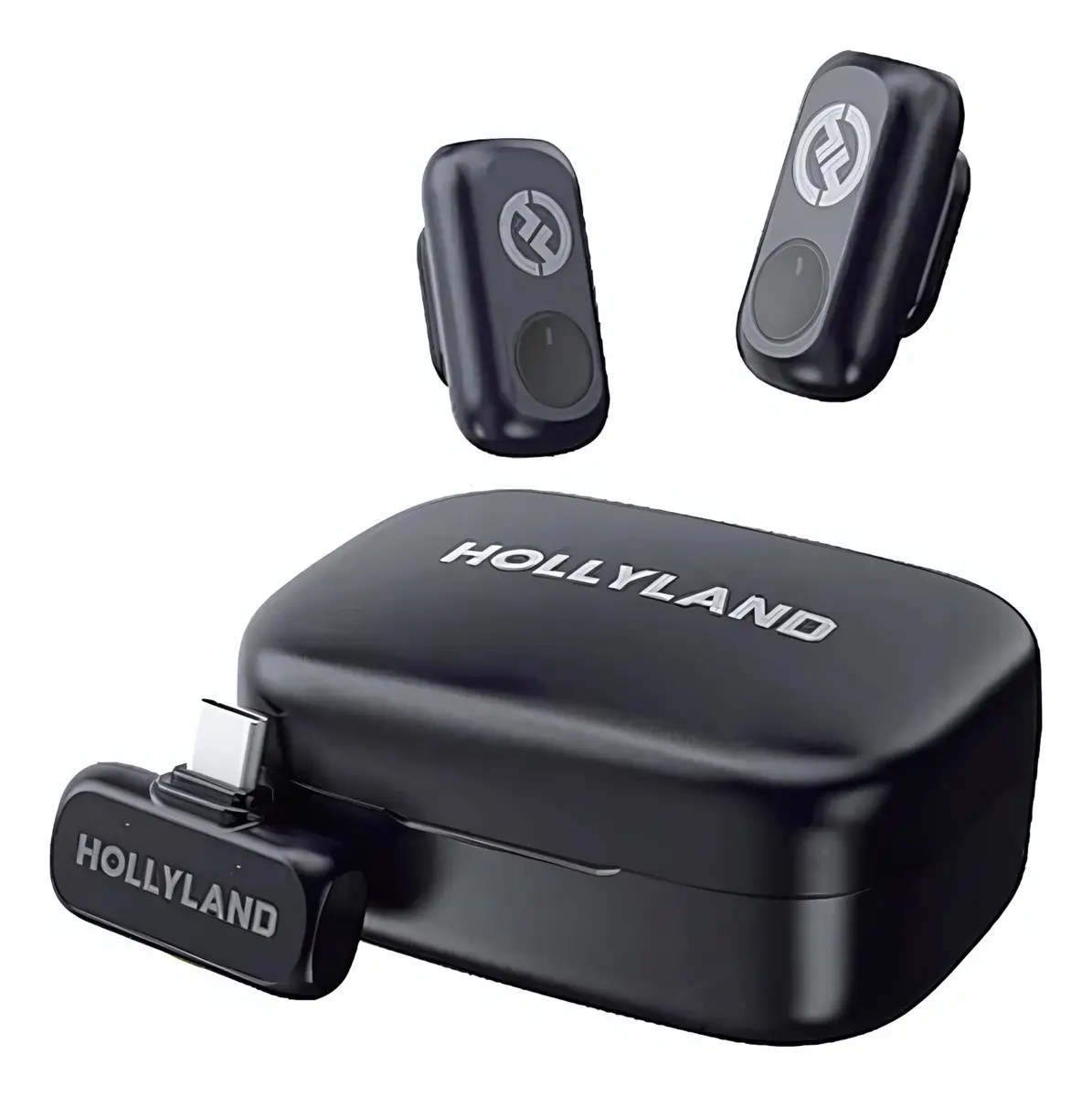 Microfone Sem Fio Hollyland Lark A1 Duo Usb-c Preto