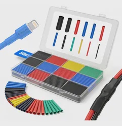 Kit Espaguete Isolante Termo Retrátil Colorido 560 Peças
