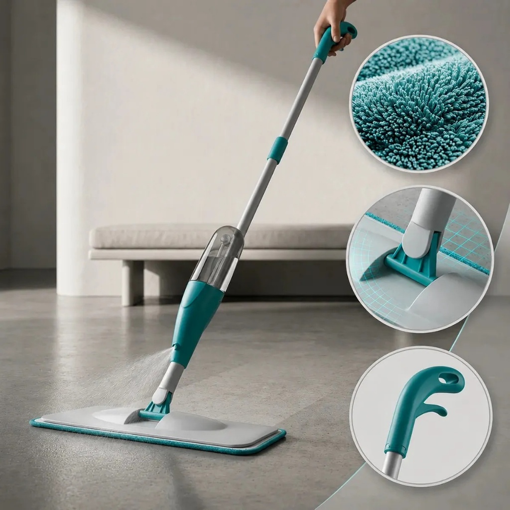 Mop Spray Com Reservatorio Esfregao Vassoura Magica