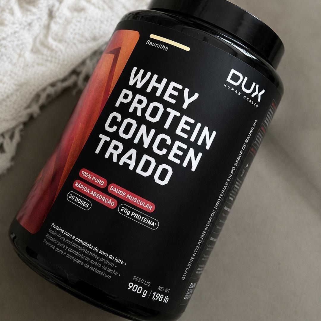 Whey Protein Concentrado 900g Pão de Mel Dux Nutrition