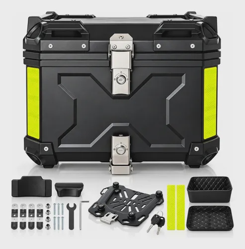 Top case bau bauleto 45l abs motos universal 45 litros preto