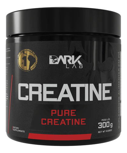 Creatina Monohidratada 100% Pura Dark Lab 300g Sem Sabor