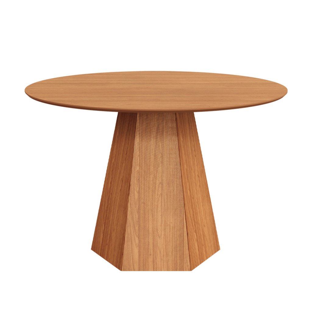 Mesa de Jantar 6 Lugares Redonda Pé Hexagonal Lisboa