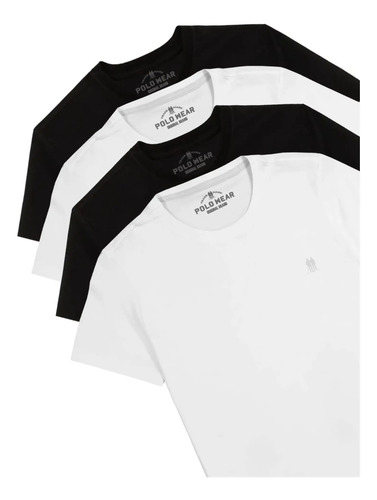 Kit com 4 Camisetas Polo Wear (P ao GG)