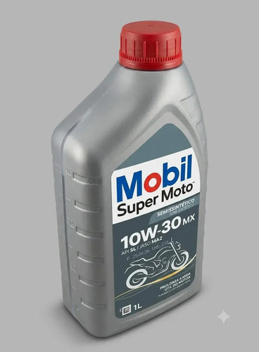 Oleo para Moto Mobil 10w30 Semi Sintetico 4T 1L
